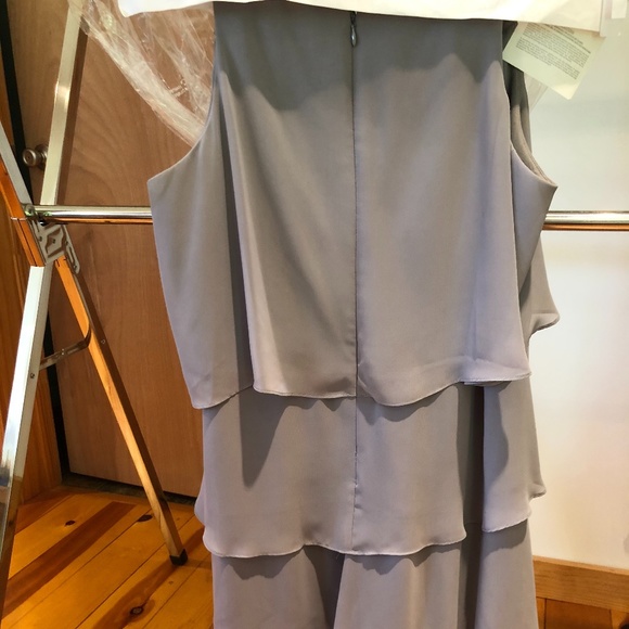 S.L. Fashions Gray Tulip Tiered Dress - Picture 6 of 13